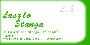 laszlo stanga business card